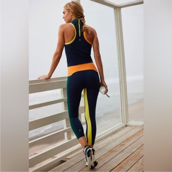NWT Sweaty Betty Power Block High-Waisted Workout Legging Size XXL - Picture 1 of 7